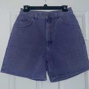 Vintage purple Lee Riveted Shorts